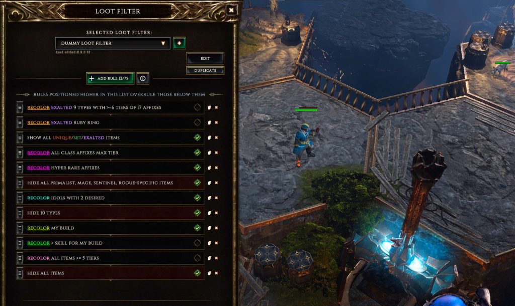 last epoch necromancer loot filter